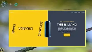 How to Create Cool Landing Page in REACTJS |  Web page UI in REACTJs + Tailwindcss |