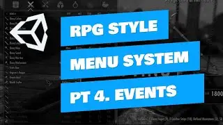 Unity RPG Inventory Menu System - Events