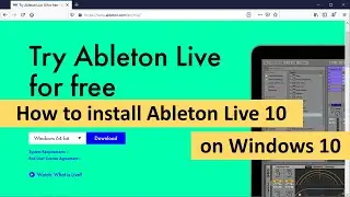 How to install Ableton Live 10 on Windows 10