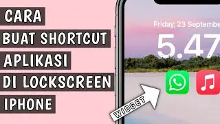 Cara Membuat Widget Shortcut Aplikasi di Lockscreen iphone #shorts