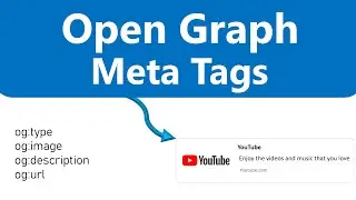 Use Open Graph Meta Tags to make your website uniquely identifiable when shared on social media