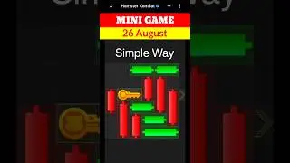 Hamster Kombat Mini Game Today 26 August Unlock Key | 26 August Mini Game Hamster Kombat | #minigame