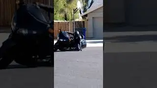 Rookie nearly drops goldwing motorcycle for this...