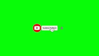 Green Screen Subscribe Button free download