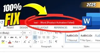 FIX Word Product Activation Failed in Windows 11 /10 (In 1 Minute)✔️