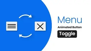 Menu Toggle Button on Hover | Create Menu Toggle Button in Html and CSS | Button change to Close