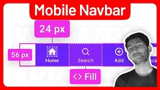 06 • Mobile Navbar / Bottom Navbar in UI design • English