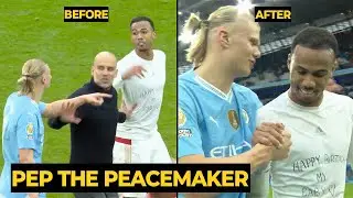 Pep Guardiola as PEACEMAKER cools the tension between Haaland and Gabriel Magalhães | Football News