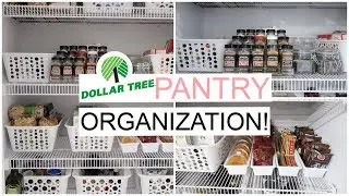 ORGANIZE AND DECLUTTER WITH ME // DOLLAR TREE PANTRY ORGANIZATION // Simply Allie