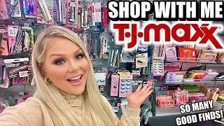 TJ MAXX SHOP WITH ME & HAUL | CHEAP HIGH END MAKEUP, SKINCARE, CLOTHES, HOME DECOR + MORE!