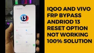 iQOO Z6 lite 2024 - All Vivo / Frp Bypass Android 13 Without Pc  ❌Reset Option Not Working Solution❌