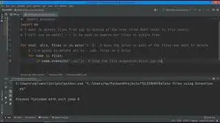 Delete files using extension in python || Remove files using extention in python ||os.walk()