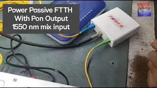 Power Passive FTTH With WDM ( Pon Output) / Cable TV and Internet Works on same Fiber