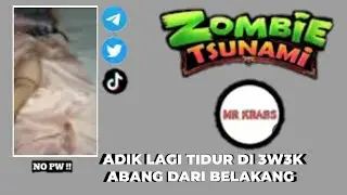 ADIK LAGI TIDUR DI 3W3K ABANG DARI BELAKANG || GAME PLAY ZOMBIE TSUNAMI