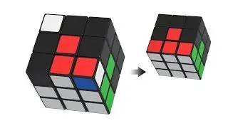 Rubik's Cube - the first layer - white on the bottom