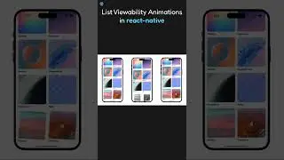 List Viewability Animations in React Native | 