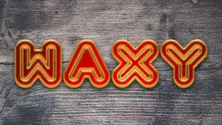 Waxy Text Effect in Photoshop CC | Photoshop Text Styles