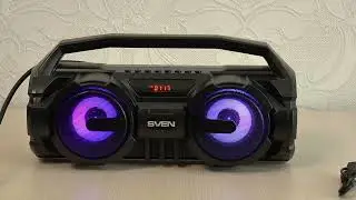 Sven PS-415 - Bluetooth-колонка с караоке и FM-радио.
