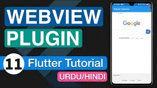 11 - WebView Plugin in Flutter App | Android Studio Tutorial 2020 | Hindi/Urdu