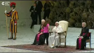 'Beautiful, suffering' girl meets pope