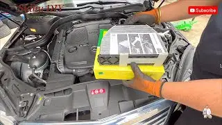 How To Change Interior Cabin Air Filter on Mercedes E350 | How To Eliminate Bad Odor In Used Car