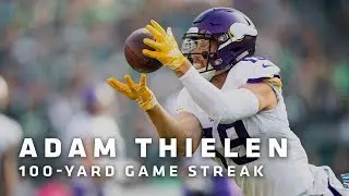 Adam Thielen Highlights From His 100-Yard Game Streak | Minnesota Vikings