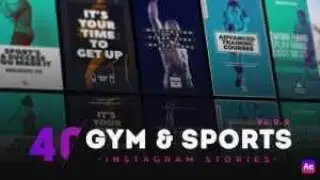 40 Gym & Sports Instagram Story | After Effects Templates Download