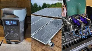 Cryptocurrency Mining With Solar Power | Ecoflow Delta Pro | Mining Bitcoin With Green Energy | Farm