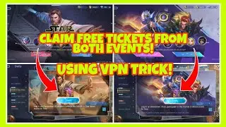 HOW TO GET FREE TICKETS FROM BOTH EVENTS USING VPN TRICK! MLBB X STARWARS AND COMET COLLISION EVENT