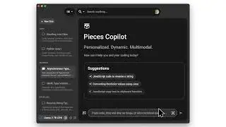 Contextualized, Offline AI Copilot Assistance with Pieces Copilot