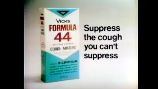 Vicks Formula 44 Cough Mixture Commercial (1972)