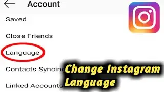 How To Change Instagram Language || Instagram Language Change Setting