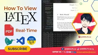 How To View LateX PDF Documents Real-Time on Visual Studio Code | Live LateX PDF Preview on VS Code