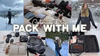 PACK WITH ME for a SKI TRIP to Colorado | bringing my own equipment on the plane, my luggage, etc.