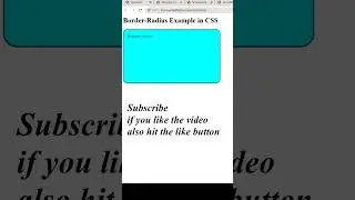 Border-radius property in CSS