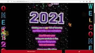 Happy New Year Wishing Script Website link Free Download 2021 New Year Pro Script 😃💝💫💥🎆🎇🎈🎊🎉✨🎄