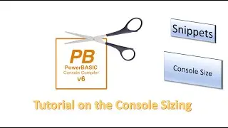 PowerBasic Snippets - Tutorial on Console Sizing and printing