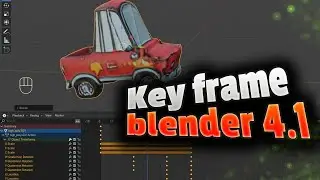 Blender 4.1 Key frame How to Add & New Shortcut