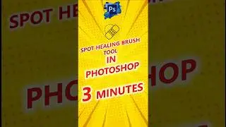 SPOT HEALING  BRUSH TOOL IN PHOTOSHOP #trcacademy #photoshoptool #tutorials #photoshop |👈😊❤️