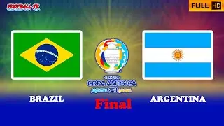 Brazil vs Argentina - Copa America 2021 Final - PES 2021 (Neymar vs Messi)