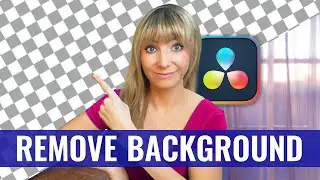 How to REMOVE BACKGROUND FAST in DaVinci Resolve Studio