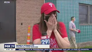 New Jersey teacher surprised with honor from the Philadelphia Phillies