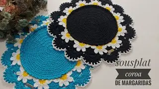 sousplat coroa de Margaridas 🌸