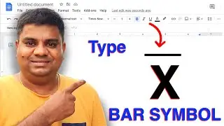 How To Write a Bar Symbol In Google Docs - 2 BEST METHODS !