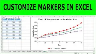 How to Add and Customize Markers in Excel Charts | How to customize markers in excel