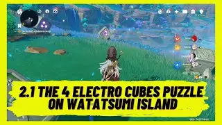 Genshin Impact 2.1 - The 4 Electro Cubes Puzzle Solution on Watatsumi Island (Unedited)