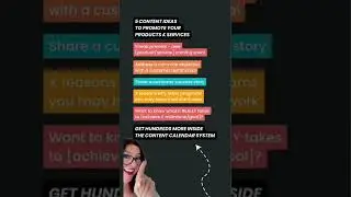 5 Content ideas to promote your products & services #shorts