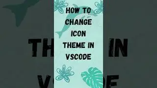 how to change icons theme in vscode..🥳🥳 