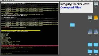 IntegrityChecker: how corrupted files are reported.