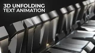 Create Unfolding 3d Text In After Effects Tutorial